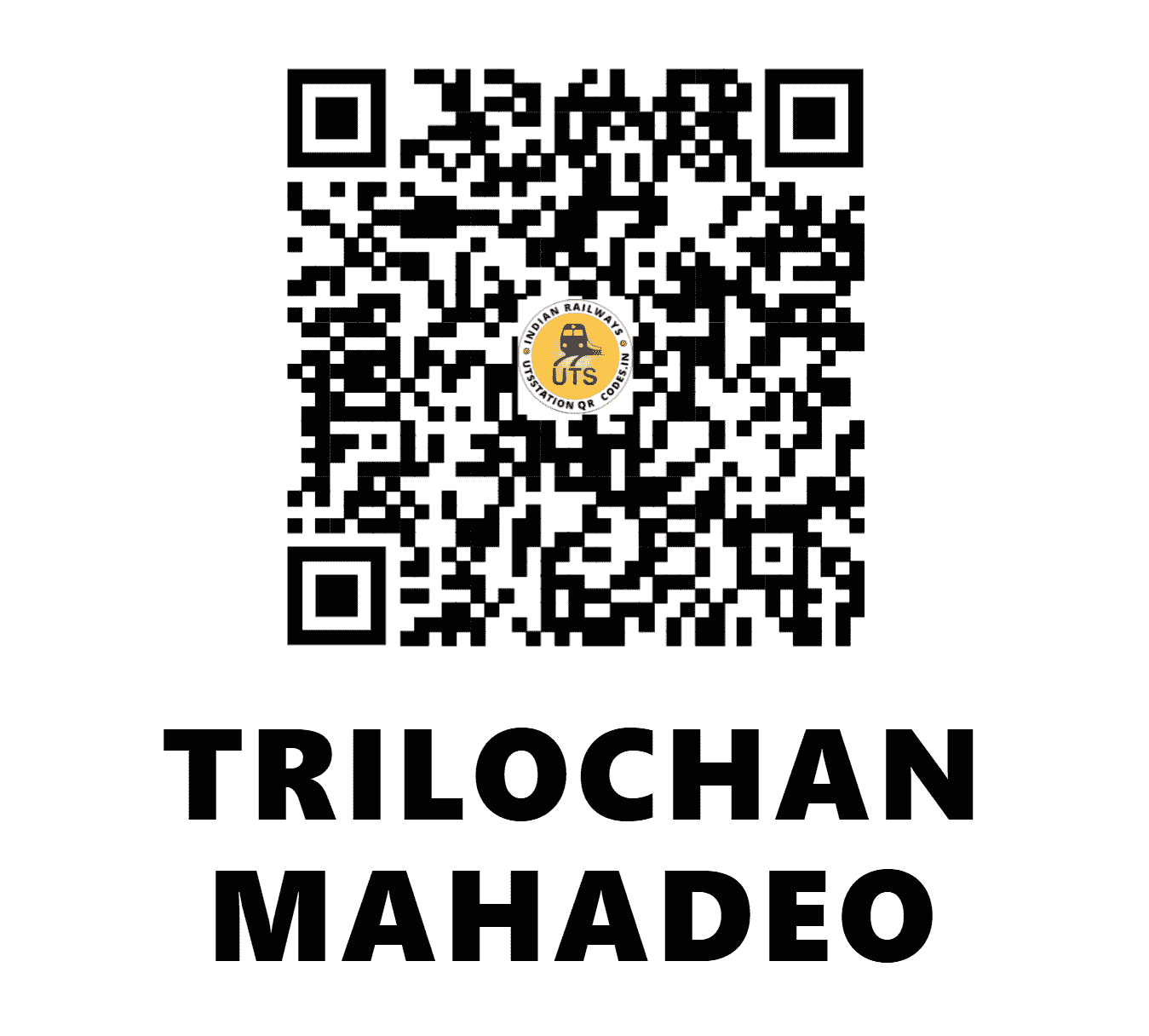 UTS QR Code for TRILOCHAN MAHADEO - TLMD - NR (UTTAR PRADESH)